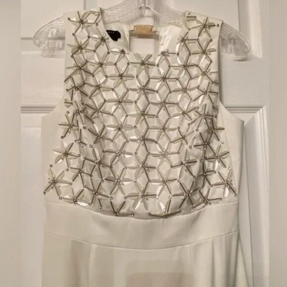 Ted Baker Aaina Embellished Maxi Dress gown white gold size 2 nwot - Picture 8 of 16